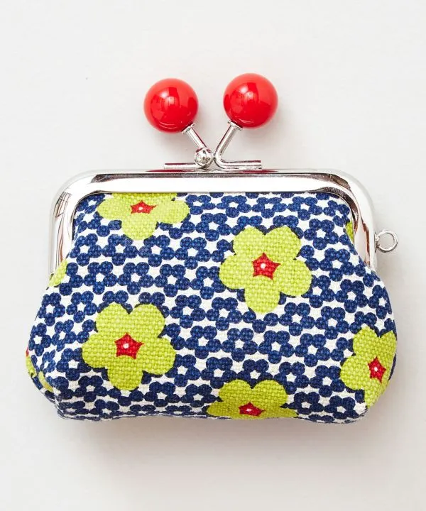 Polish Pottery Pattern GAMAGUCHI Clutch Coin Purse