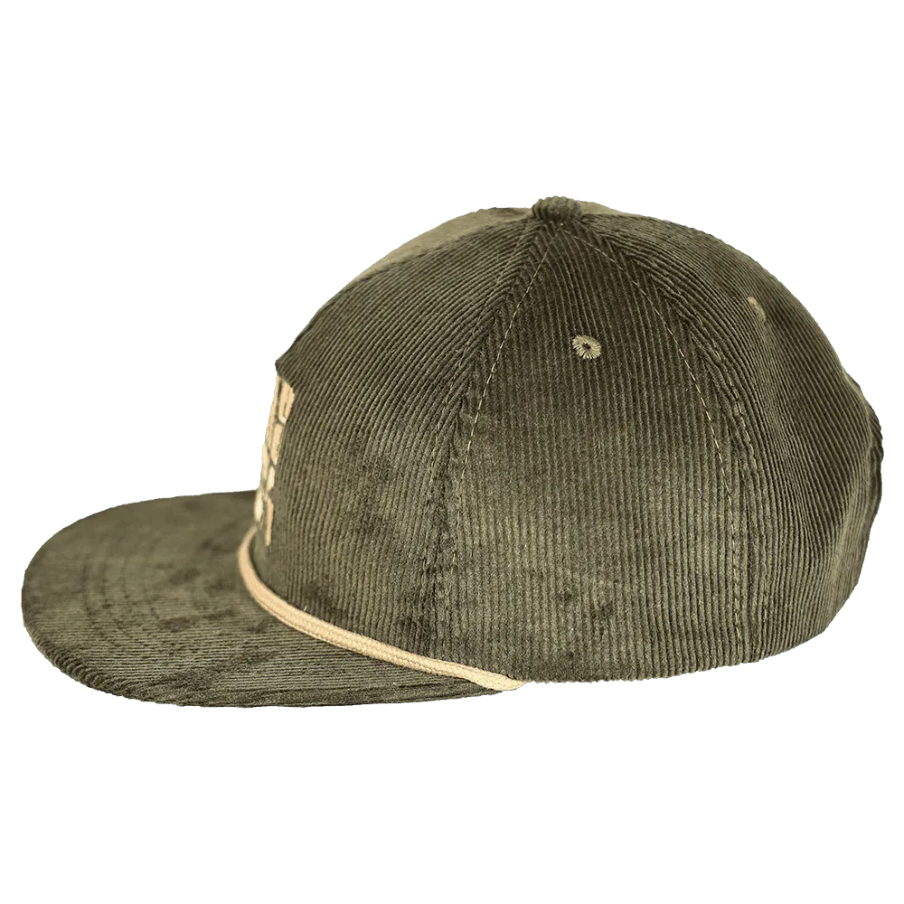 Trillium Hemp Corduroy Strapback | Green