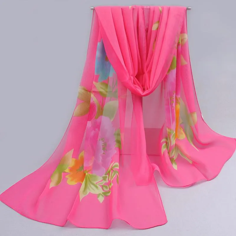 Ultralarge new chiffon silk scarf women's spring and autumn accessories scarf autumn and winter thermal scarf